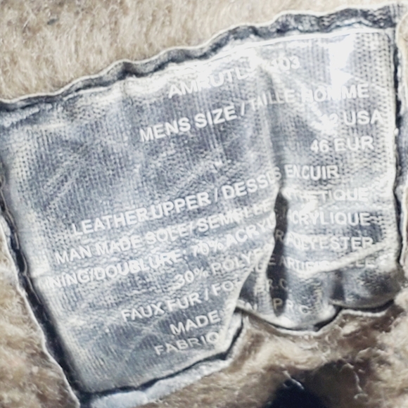 Andrew Marc Rutland Black Leather Lace Up Zip Boots - Picture 11 of 12